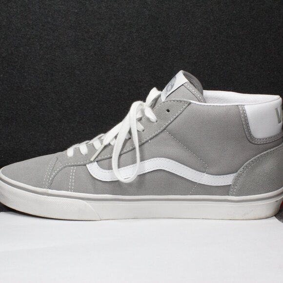 Vans Mid Skool 37 LX Vault OG Shoes Sneakers Gray and White Men's Size 12 - Picture 7 of 12